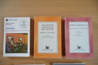 Lote de 5 libros de literatura castellana