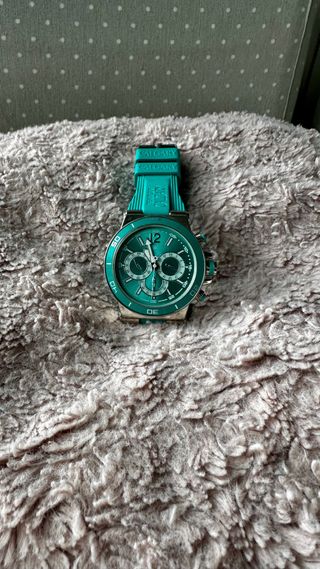 Reloj Calgary Plata y Turquesa