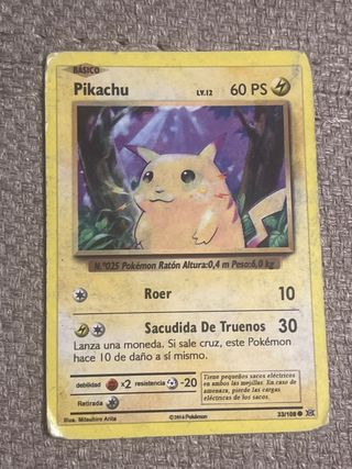 Carta Pokémon Pikachu Básico LV.12