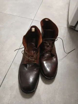 Botines de piel marrones