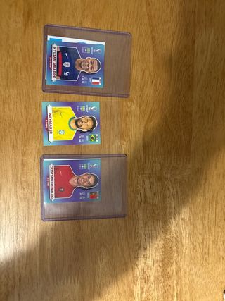 3 Cromos Futbol: Mbappé, Neymar, CR7