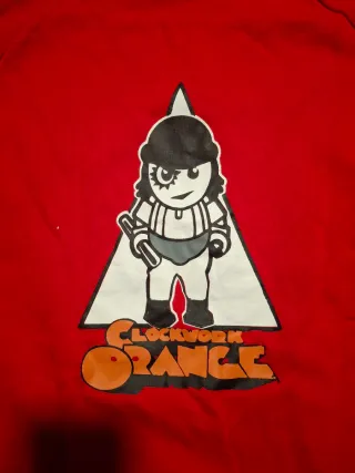 Sudadera con cremallera y capucha roja