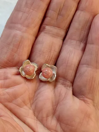 CONJUNTO RODOCROSITA: PULSERA Y PENDIENTES