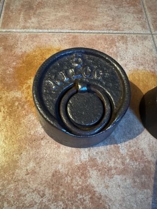 Pesos balanza antiguos 5kg, 2kg y 1/2kg