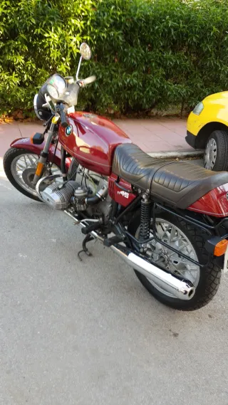Moto antigua BMW R45 Clásica año 1978