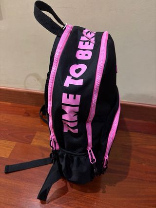 Mochila Mr. Wonderful Unicornio Negra y Rosa.NUEVA