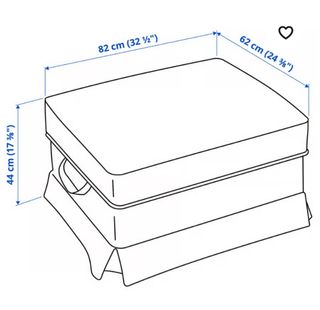 Reposapiés EKTORP IKEA con almacenaje