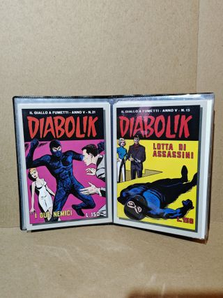 Diabolik Kover Kollection Anno V cartoline