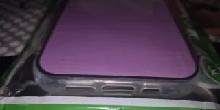 Custodia per iPhone 13 con sfumatura viola e bianco