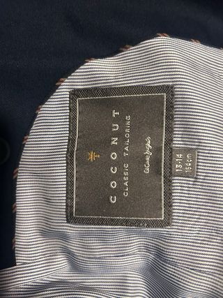 Traje niño azul  talla 13 años