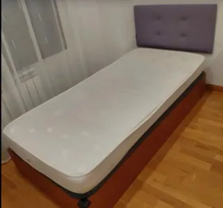 Canapé 90cm con colchón y cabecero