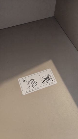 Mesita de noche Malm blanca