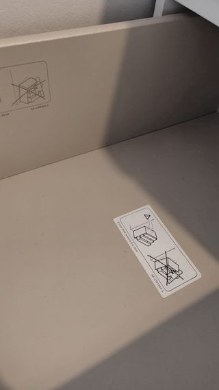 Mesita de noche Malm blanca