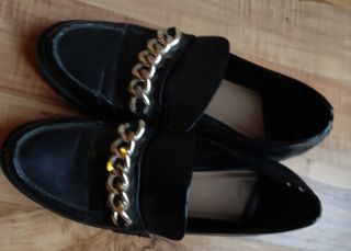 Vestido Bershka cuerina T-XS