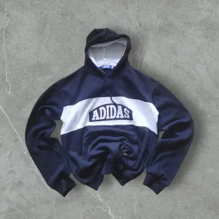 Sudadera Adidas Azul y Blanca
