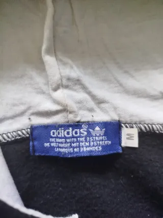 Sudadera Adidas Azul y Blanca