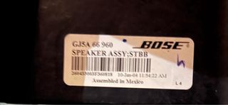 Sistema de Sonido BOSE Amplificador y Altavoces