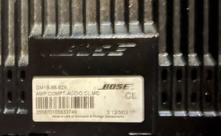Sistema de Sonido BOSE Amplificador y Altavoces