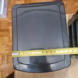 Mobiletto in plastica nero con 3 cassetti