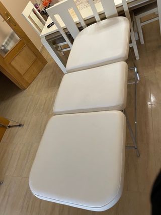 Sillón fijo 3 cuerpos blanco