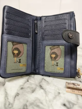 Billetero Anekke azul marino