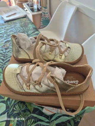 Sandalias barefoot Samba the Bamba doradas