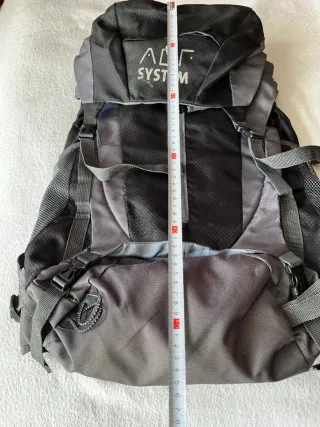 Mochila ADF SYSTEM Montaña Negra/Gris