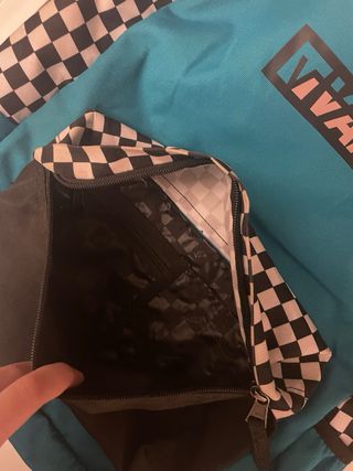Mochila Vans Checkerboard y Teal