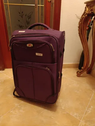 Maleta de viaje morada