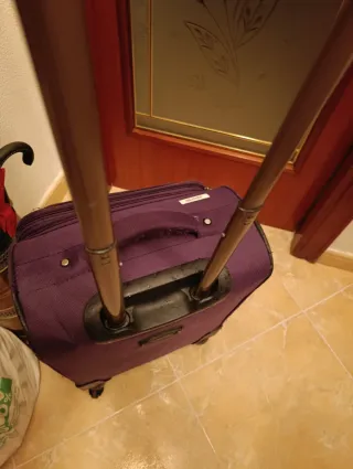 Maleta de viaje morada