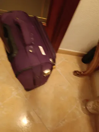 Maleta de viaje morada