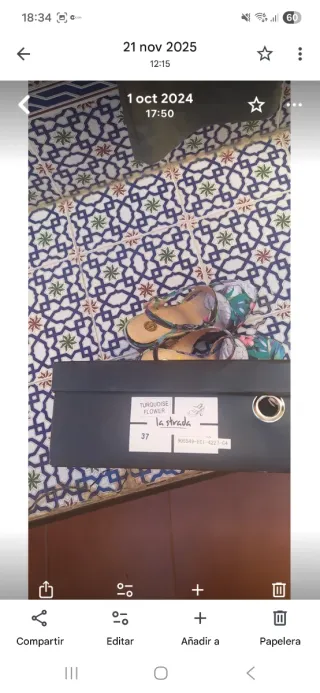 Zapatos de tacón La Strada estampado floral