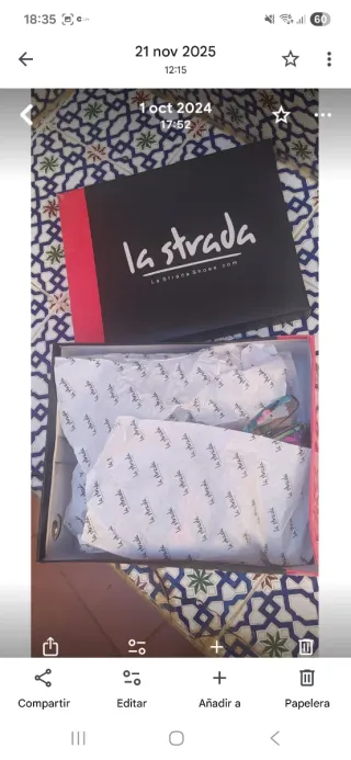 Zapatos de tacón La Strada estampado floral