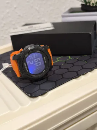 Reloj Naviforce Hombre Negro Naranja