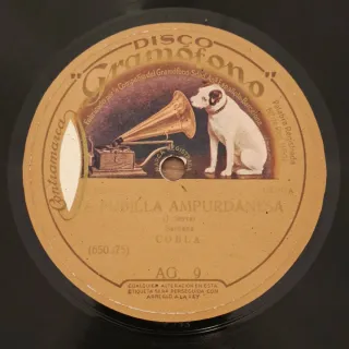 Lote 6 discos pizarra 78rpm Sardana Catalana