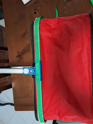 Cesto pic-nic o shopping rosso