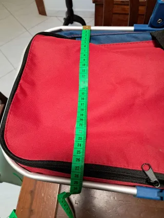 Cesto pic-nic o shopping rosso