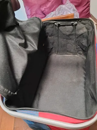 Cesto pic-nic o shopping rosso