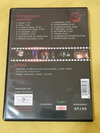 DVD Tabletom 30 Años de Rock