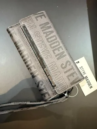 Monedero Steve Madden Negra Nueva