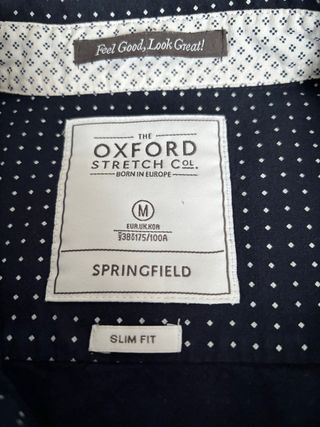 Camisa Springfield Hombre Azul/Blanco
