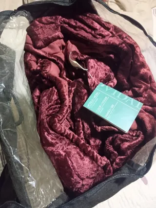 Colcha Edredón Terciopelo Clara Vidal Roja