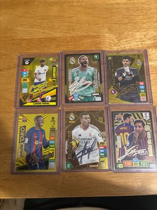 Lote Balones de Oro Firmados