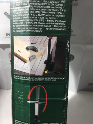 PARKSIDE 20V Lámpara LED Recargable foco cargador