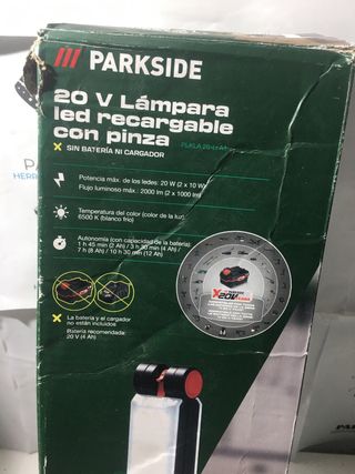 PARKSIDE 20V Lámpara LED Recargable foco cargador