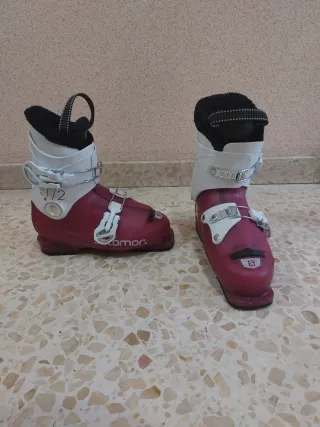 Esquís niña 120cm y botas talla 21 (33)