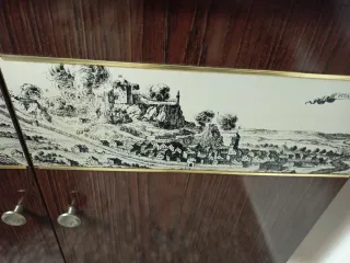 Mueble salón vintage madera y metal