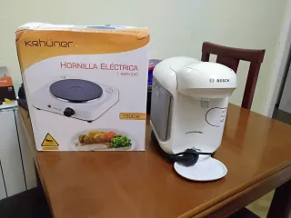 Cafetera Bosch y Hornillo Eléctrico