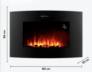 Chimenea cecotec readywarm 3550 curve Flames