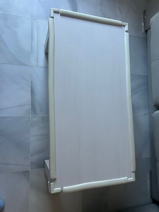 Mesa auxiliar elevable 50x100 cm blanca
